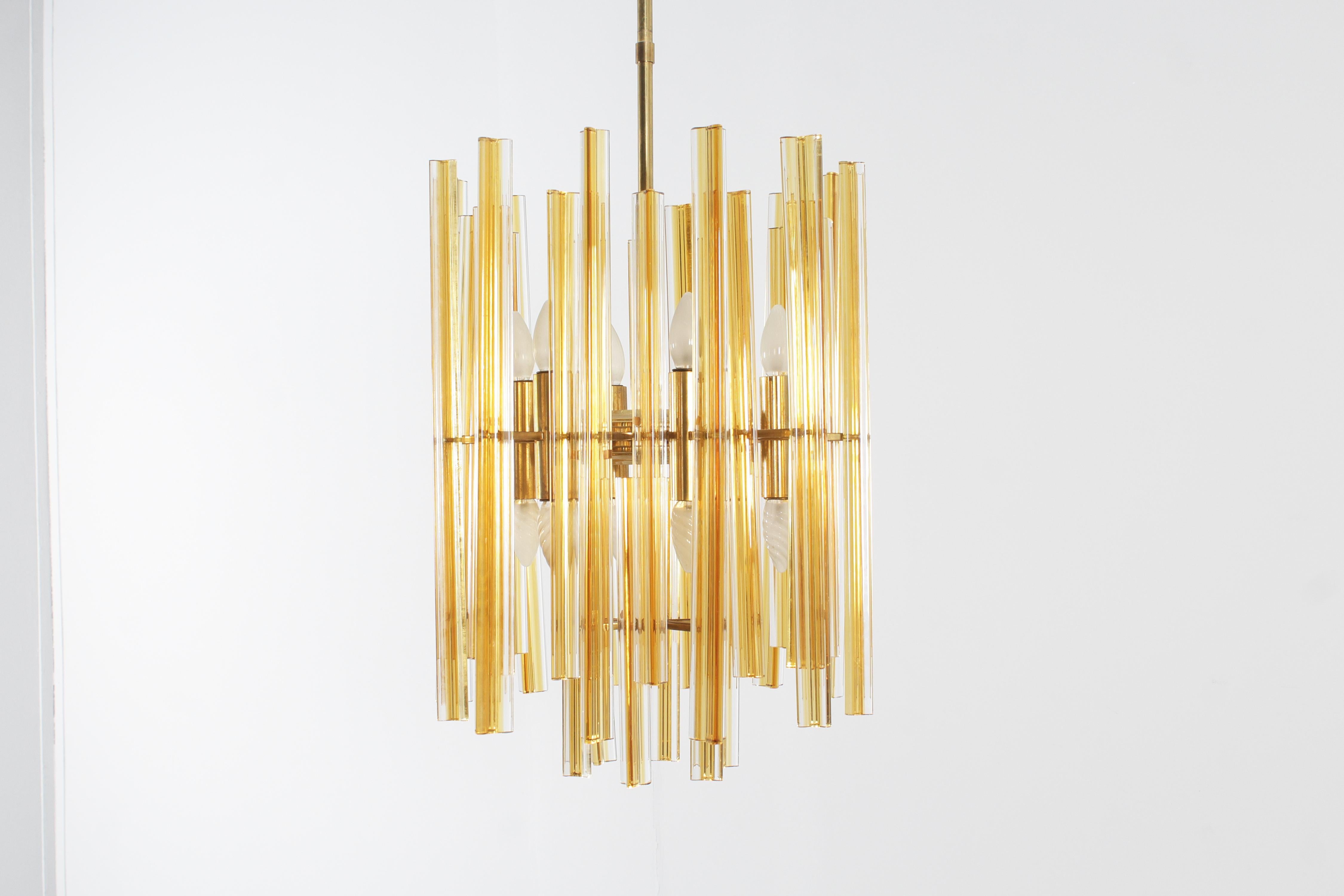 Rare and very elegant chandelier with 