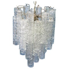 Lámpara de cristal de Murano Venini Troncho de mediados de siglo