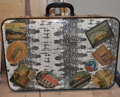 Midcentury Very Unique Vintage Suitcase, 1960s