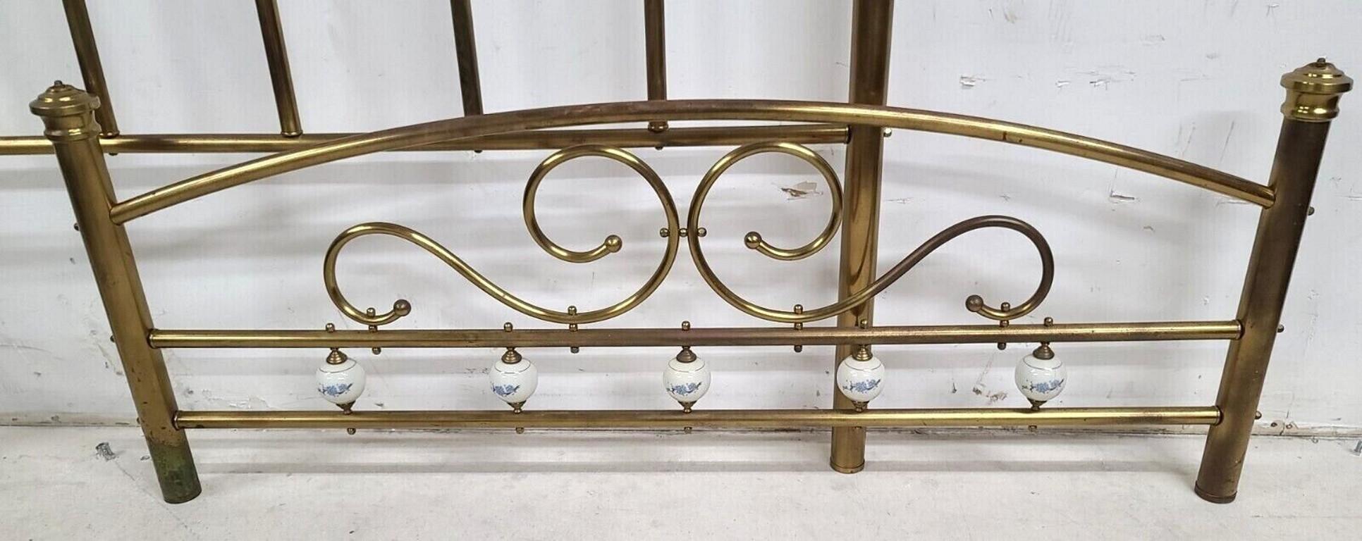 vintage brass bed frame queen