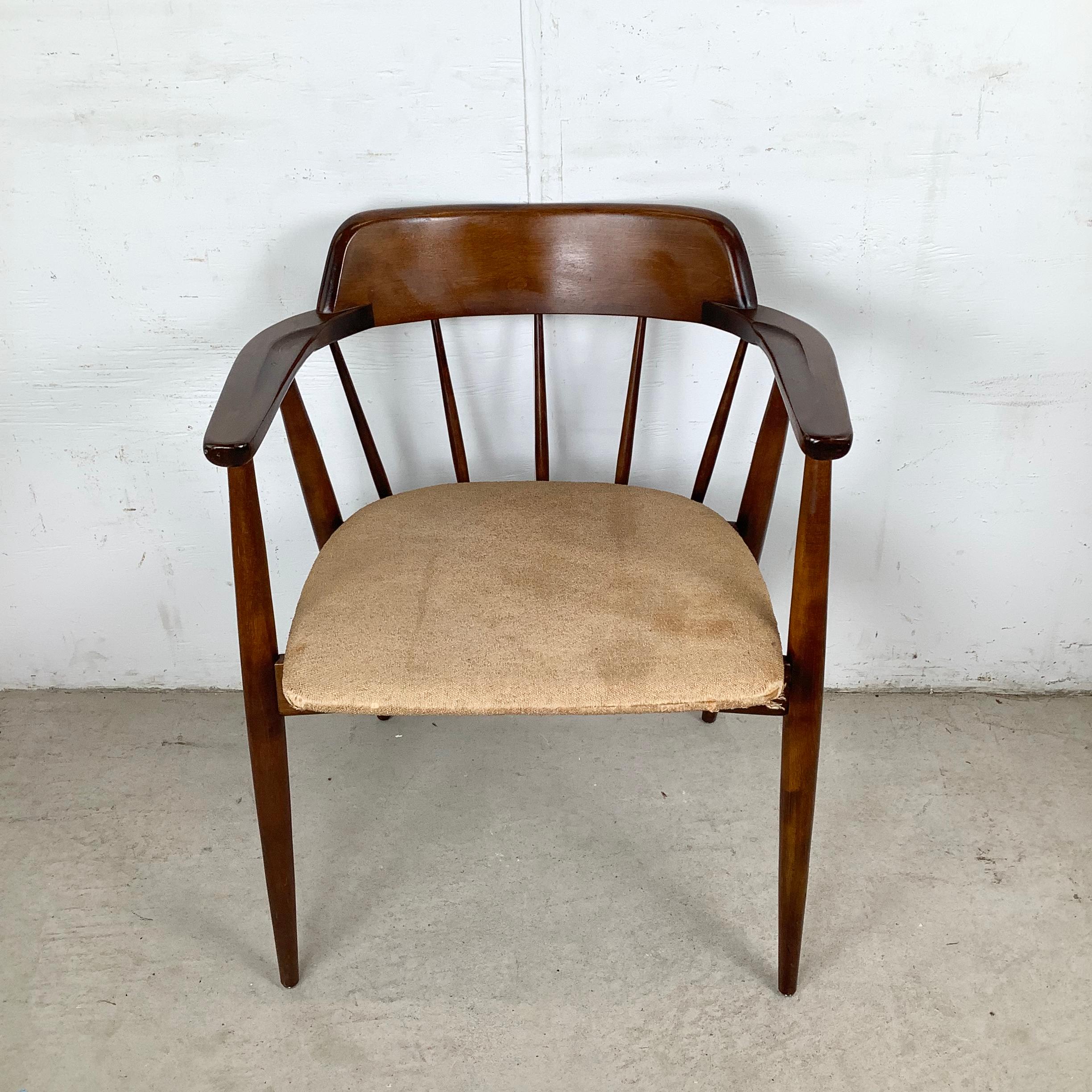 Mid-Century Viko Baumritter Sessel mit Speichenrücken (Moderne der Mitte des Jahrhunderts) im Angebot