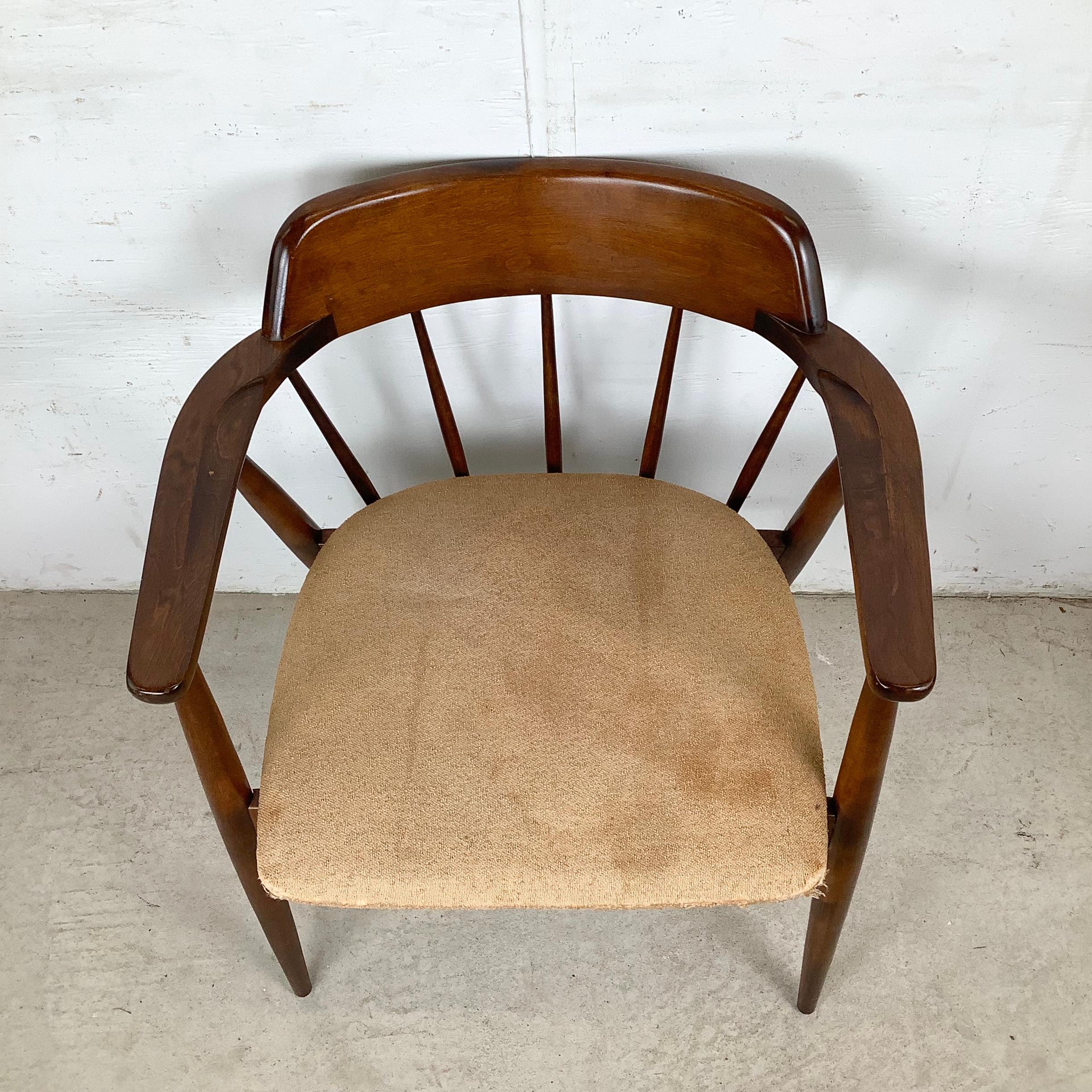 Mid-Century Viko Baumritter Sessel mit Speichenrücken (amerikanisch) im Angebot
