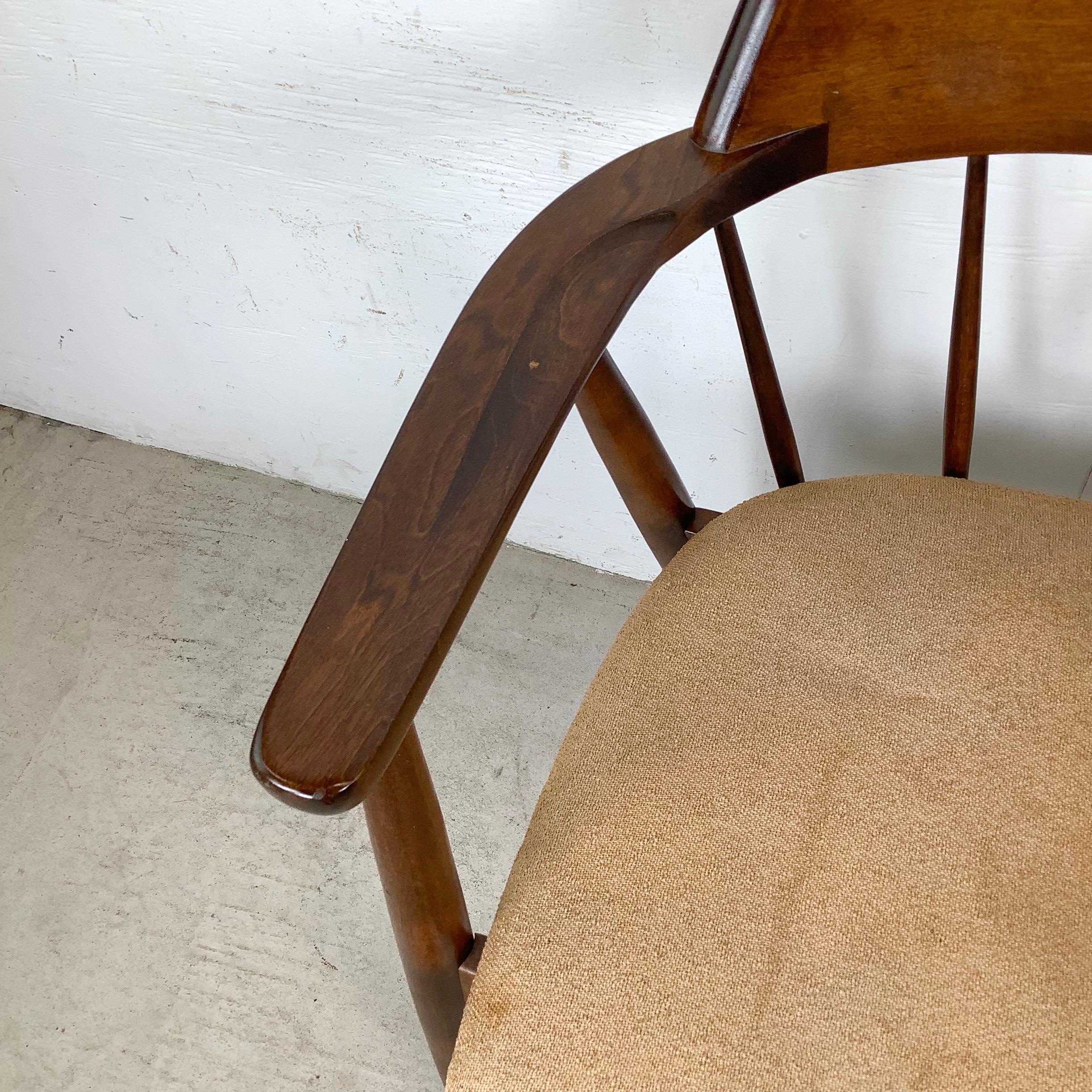 Mid-Century Viko Baumritter Sessel mit Speichenrücken im Zustand „Relativ gut“ im Angebot in Trenton, NJ