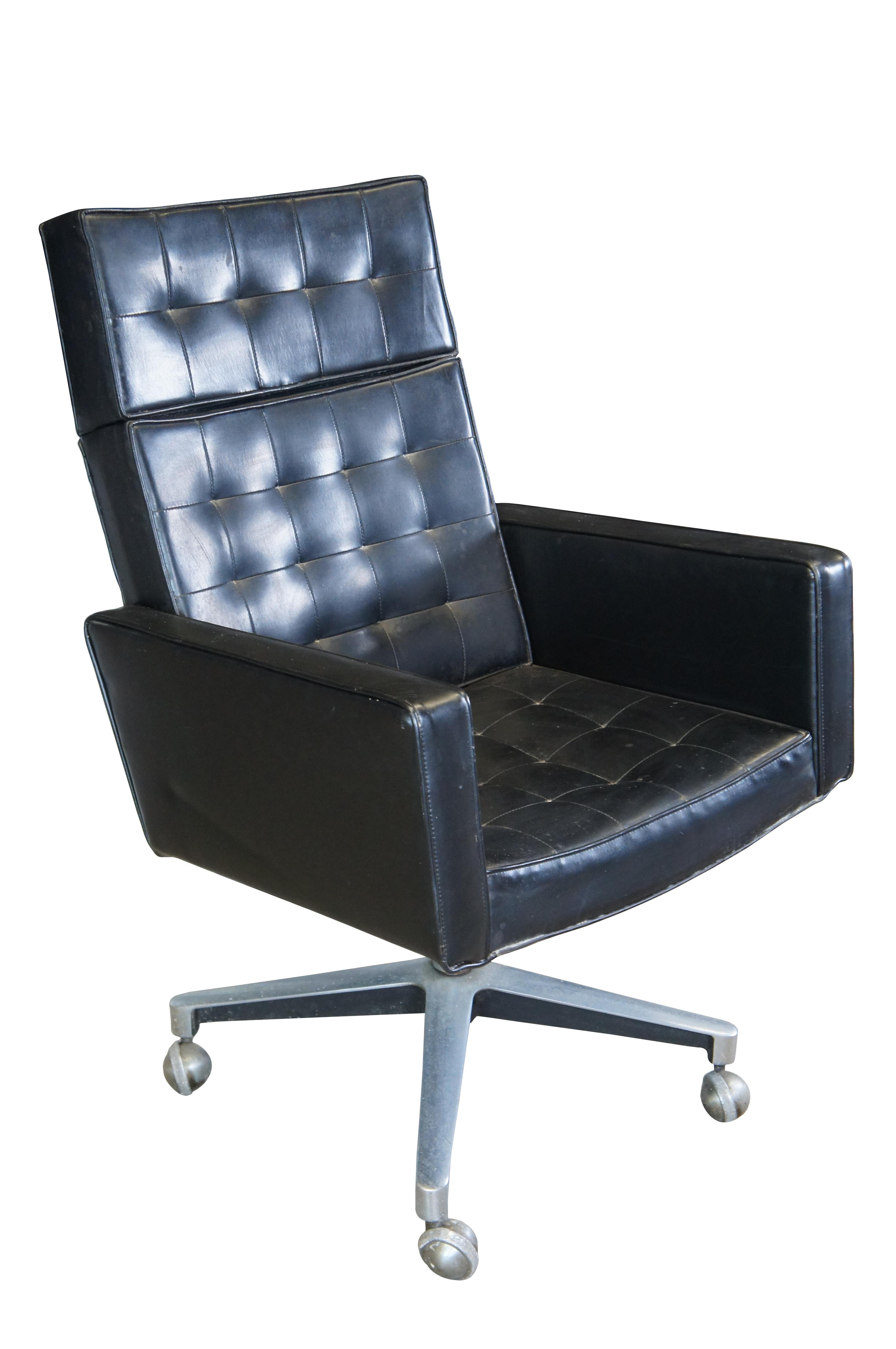 Mitte des Jahrhunderts Vincent Cafiero Executive Task Schreibtisch Bürostuhl von Knoll No 181 MCM (Moderne der Mitte des Jahrhunderts) im Angebot