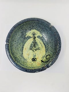 Ciotola in ceramica di metà secolo dello Studio Alfaraz con disegno Baboon Etch