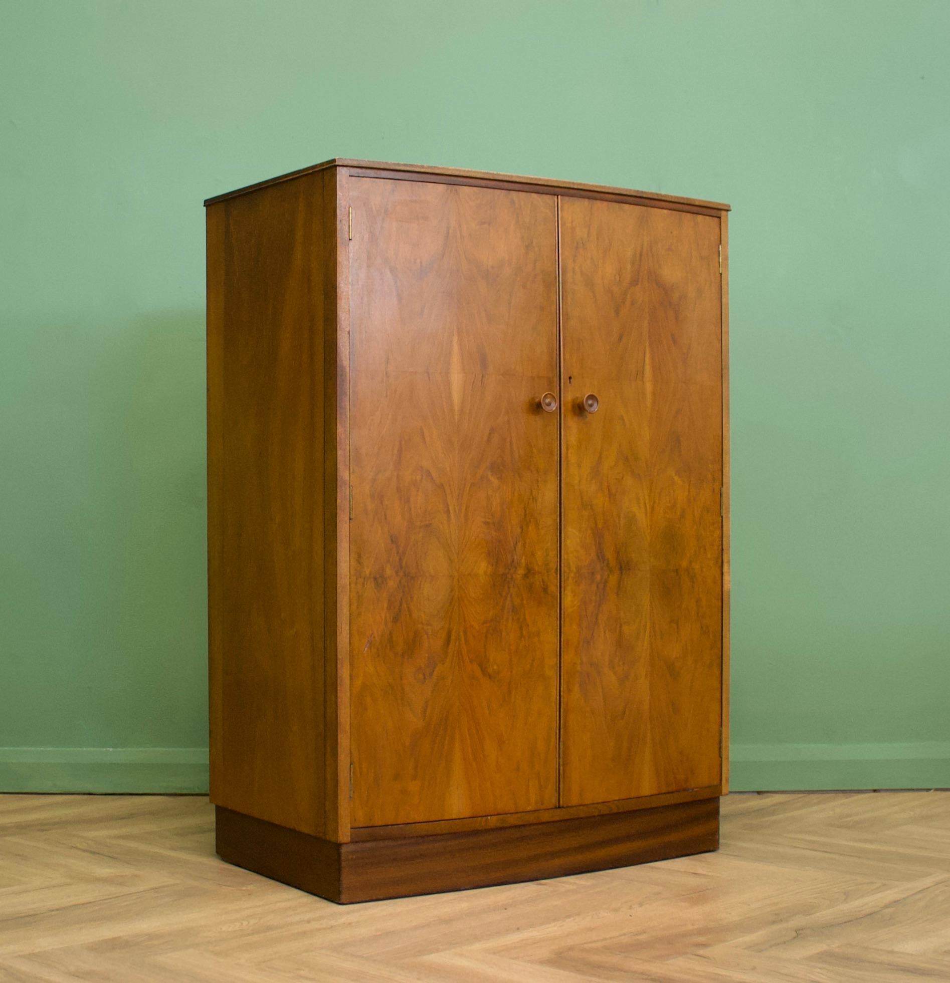 20th Century Midcentury Vintage Art Deco Style Compactum Wardrobe, 1950s