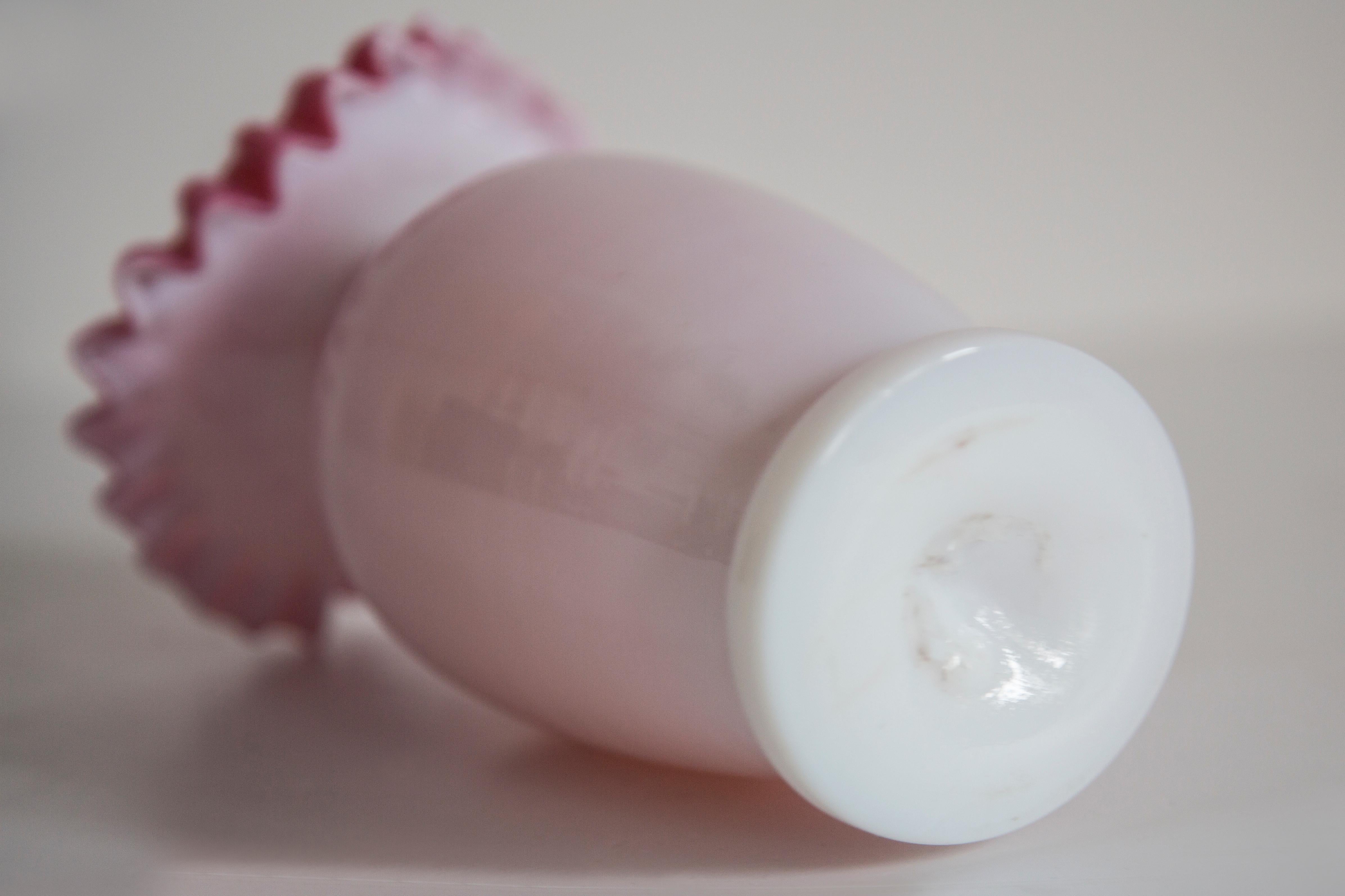 Vase rose artistique du milieu du siècle dernier, Tarnowiec, Sulczan, Europe, 1970 en vente 3