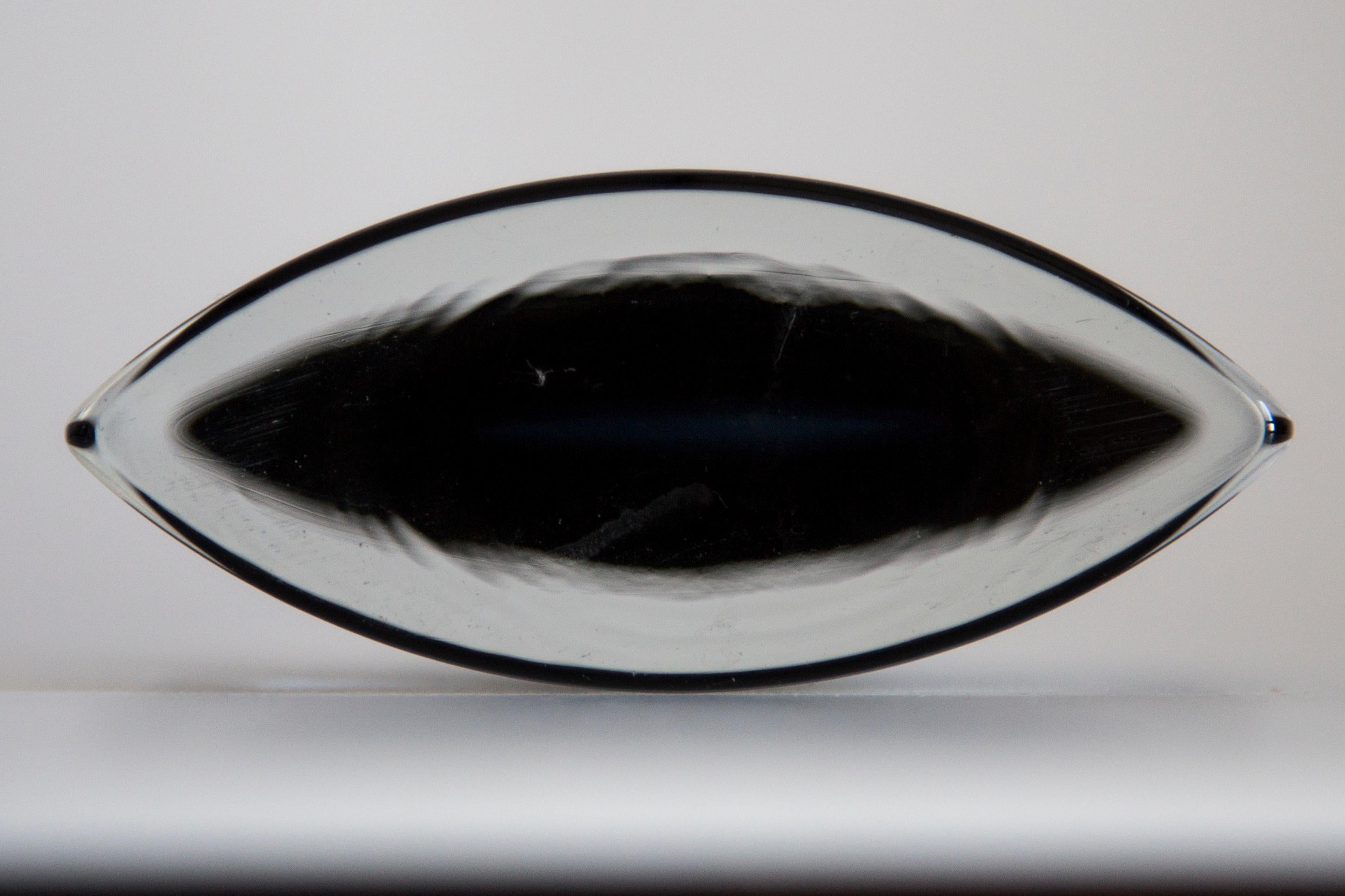 Mid Century Vintage Artistic Glass Small Blue Vase, Europe, 1970s For Sale 7