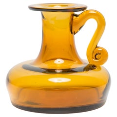 Vaso giallo artistico di metà secolo, Tarnowiec, Sulczan, Europa, anni '70