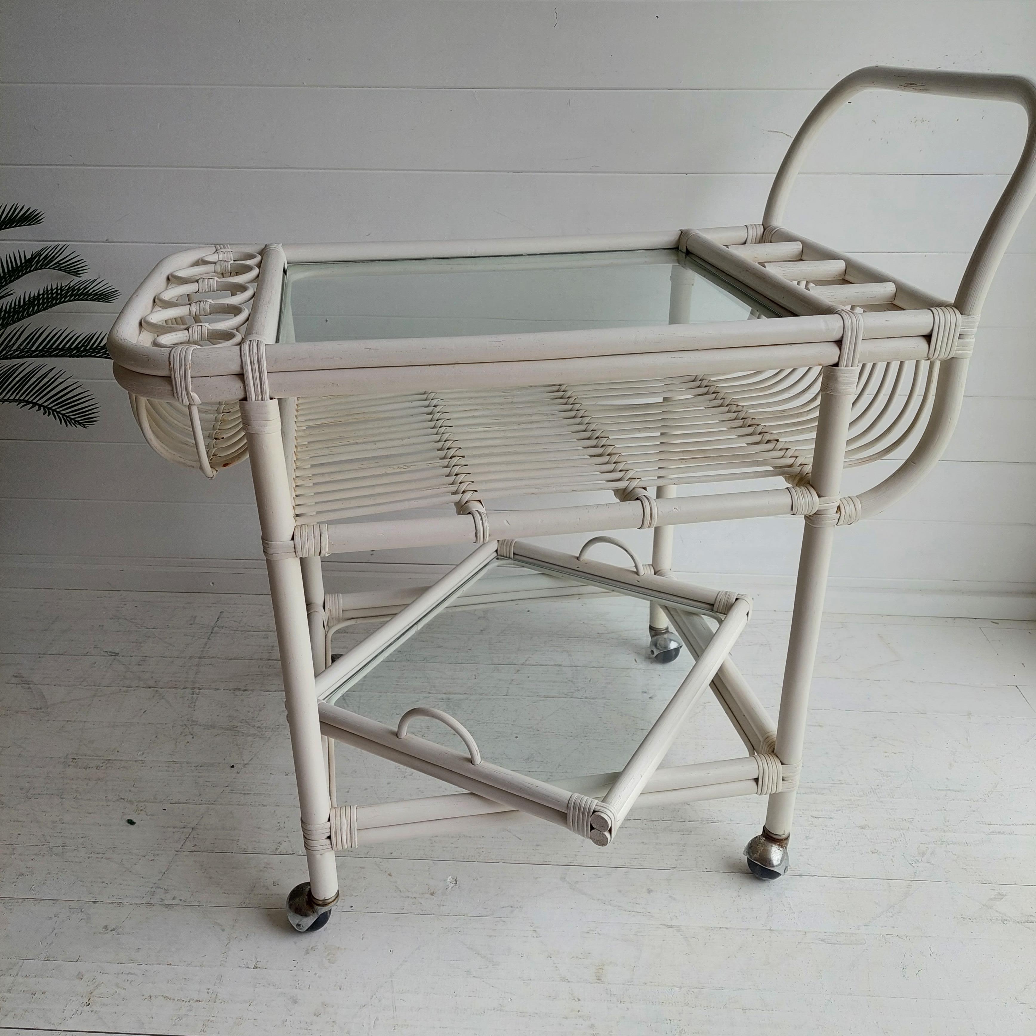 70s bar cart