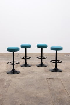 Borje Johanson, 4 Bar Stools By Johanson Design Sweden.