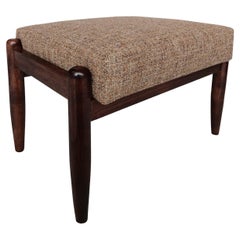 Mid Century Vintage Beige Melange Stool, Edmund Homa, Europe, 1960s