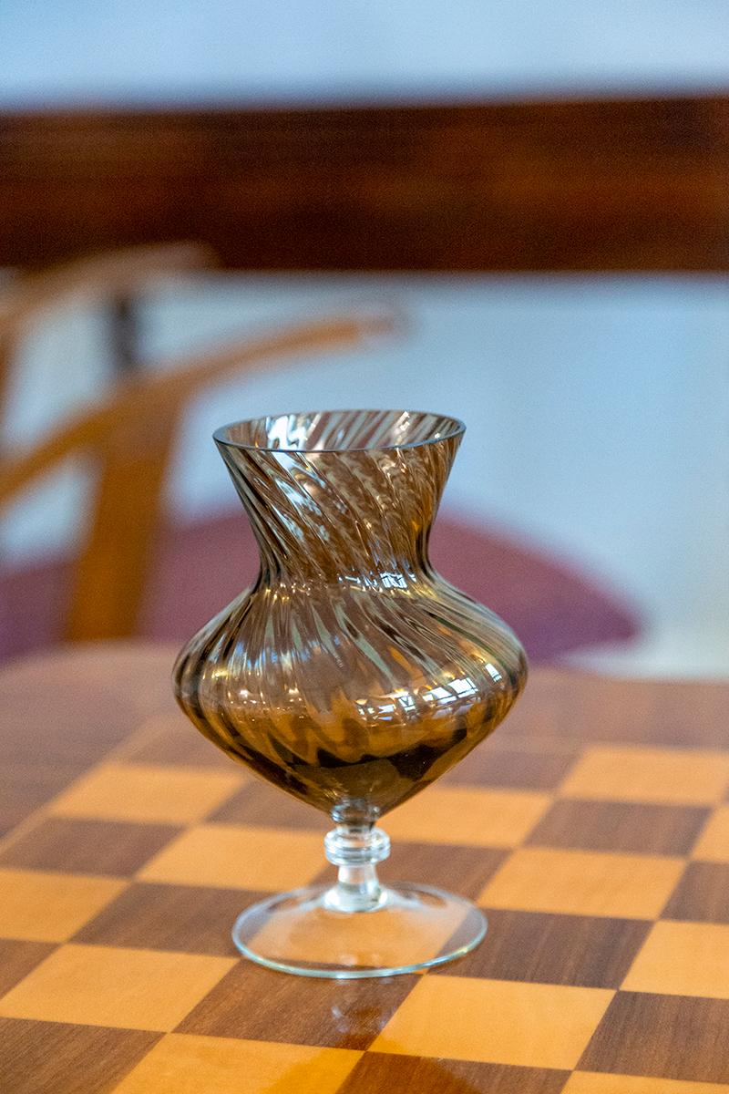 Beigefarbene Mid-Century-Vase, Europa, 1960er Jahre (Moderne der Mitte des Jahrhunderts) im Angebot