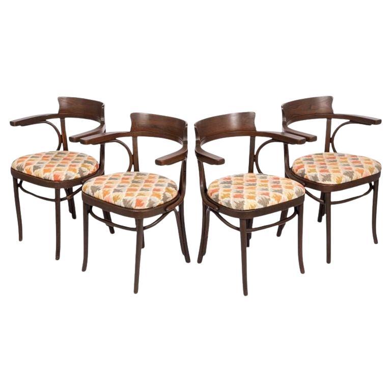 Mid Century Vintage Bentwood Cafe Dining Chairs in the Style of J&J Kohn