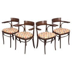 Mid Century Vintage Bentwood Cafe Dining Chairs in the Style of J&J Kohn