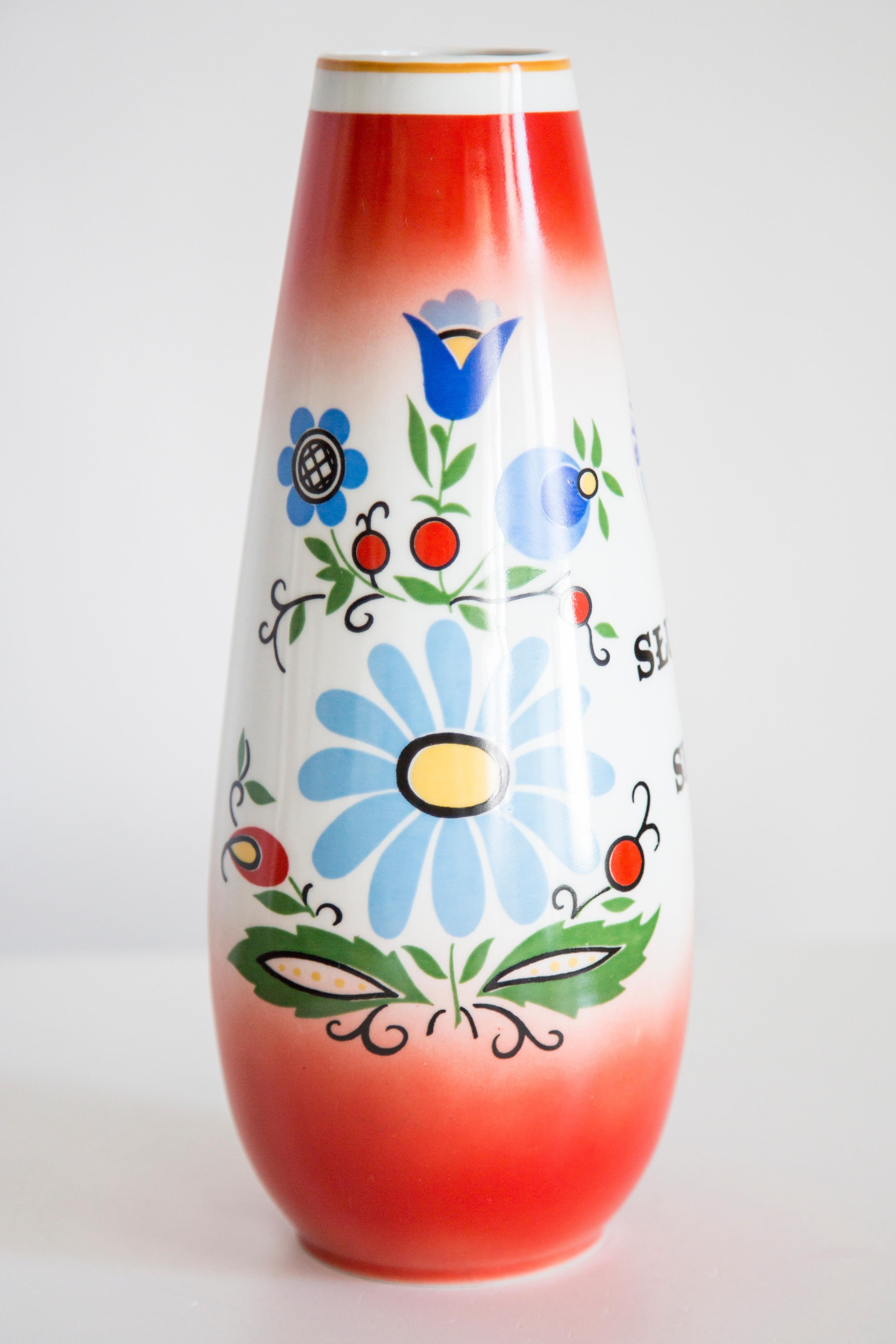 Mid-Century moderno Vaso grande in ceramica porcellanata vintage di metà secolo, Bigli, Europa, anni '60 in vendita