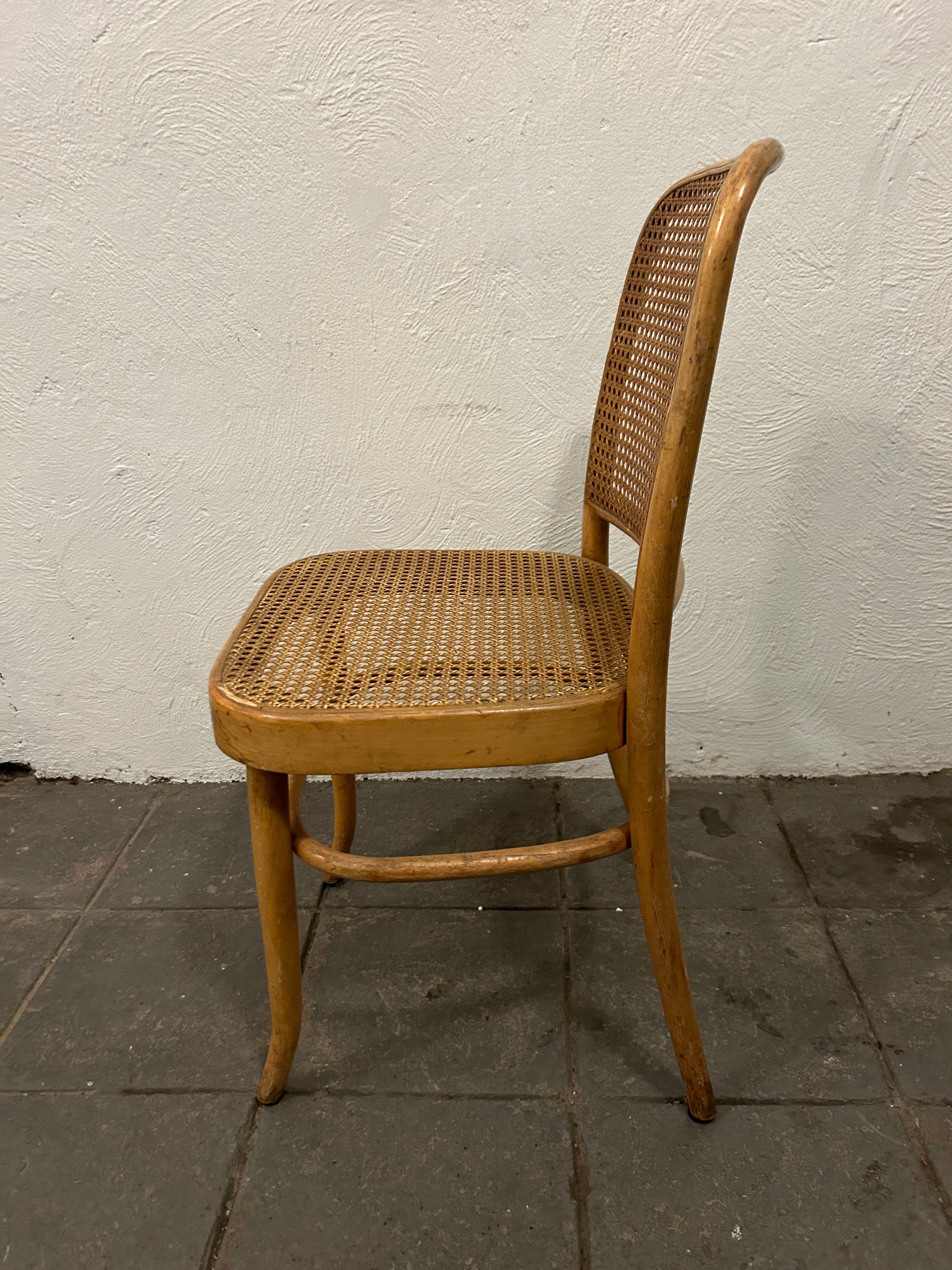 Mid-Century Modern Mid Century Vintage Birch Cane Dining Chair by Josef Hoffman 8 Available For Sale