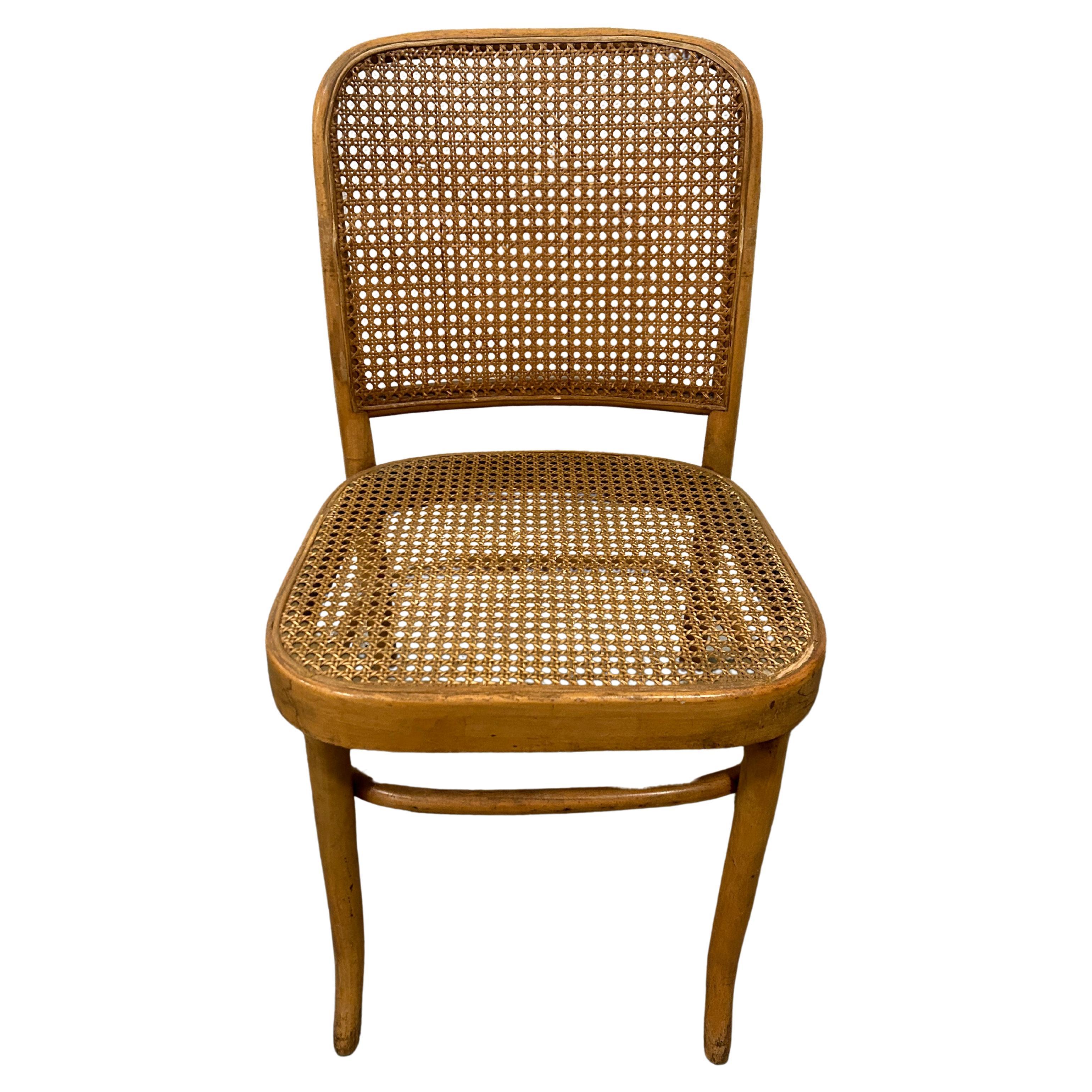 Mid Century Vintage Birch Cane Dining Chair by Josef Hoffman 8 Available For Sale