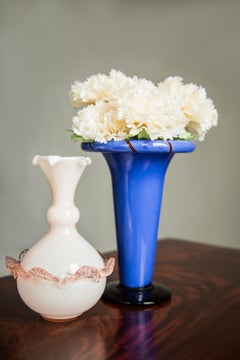 Mid Century Vintage Blue Artistic Glass Vase, Europe, 1970s