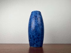Mid-Century Vintage Blue West German Pottery WGP Vase from Scheurich, 1970s