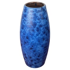 Mid-Century Vintage Blue West German Pottery WGP Vase from Scheurich, 1970s