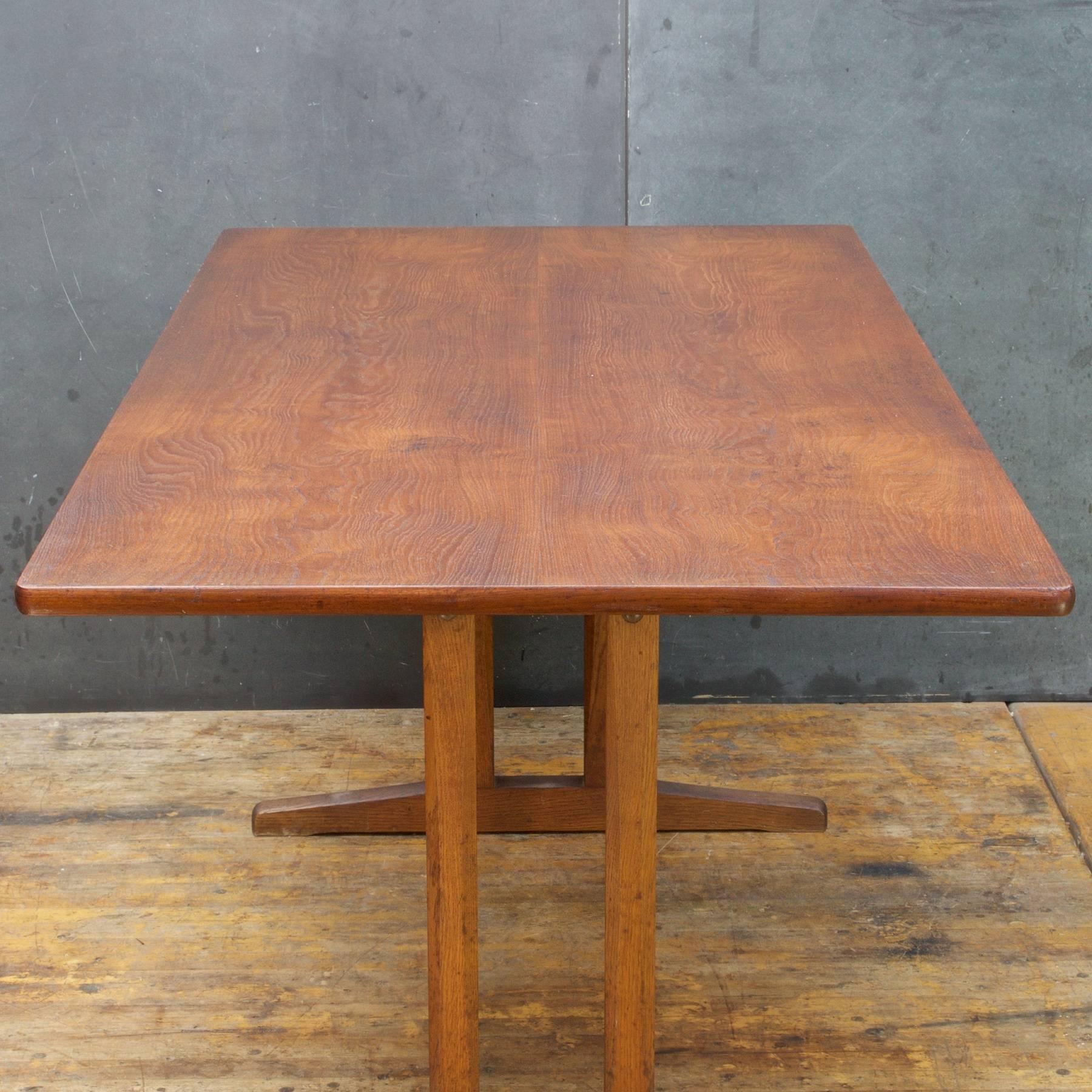 Scandinavian Modern Midcentury Vintage Borge Mogensen FDB Oak, Beech and Teak Dining Work Table