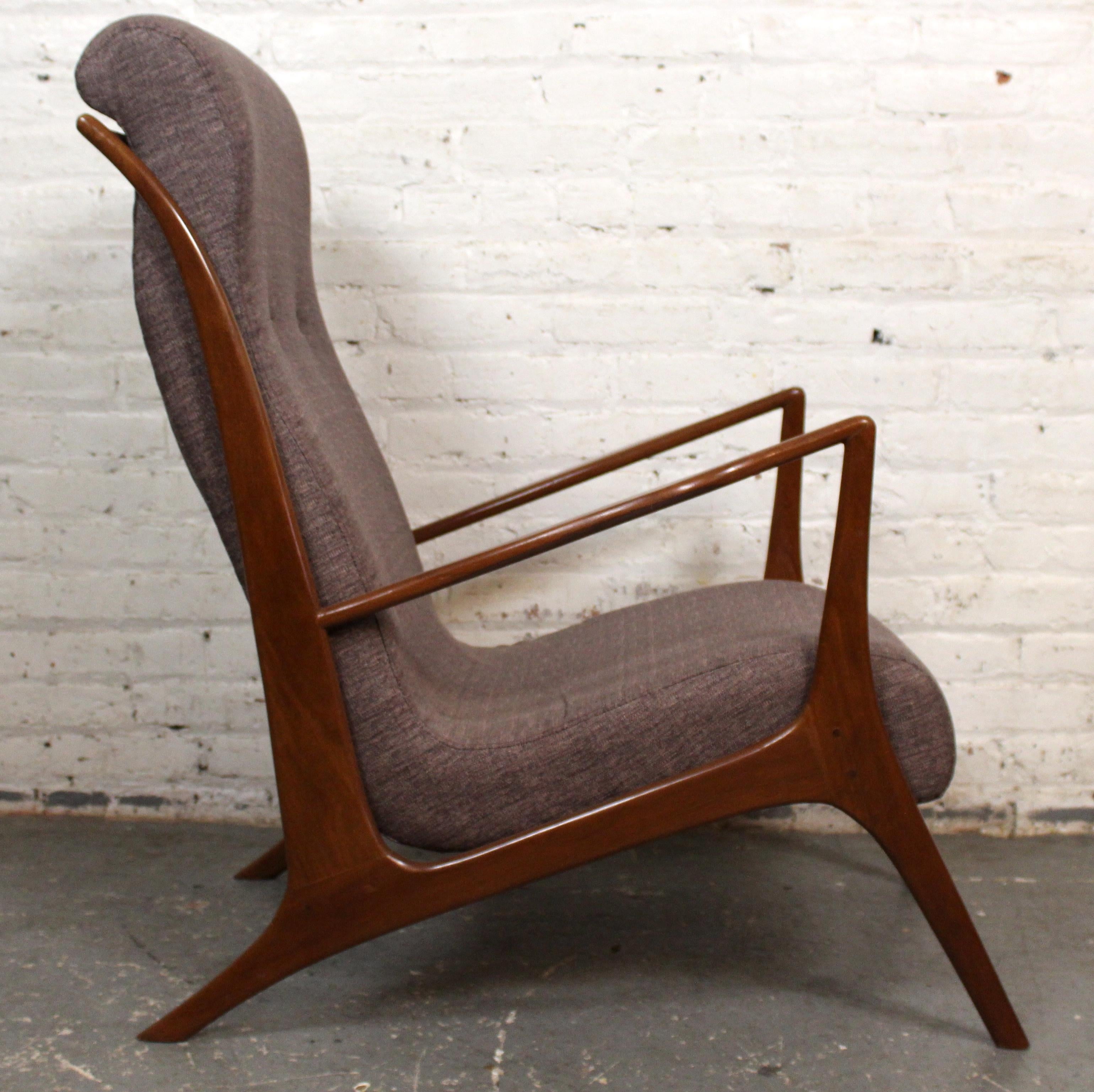 Sedia da salotto brasiliana vintage di metà secolo di John Graz In condizioni buone in vendita a Brooklyn, NY