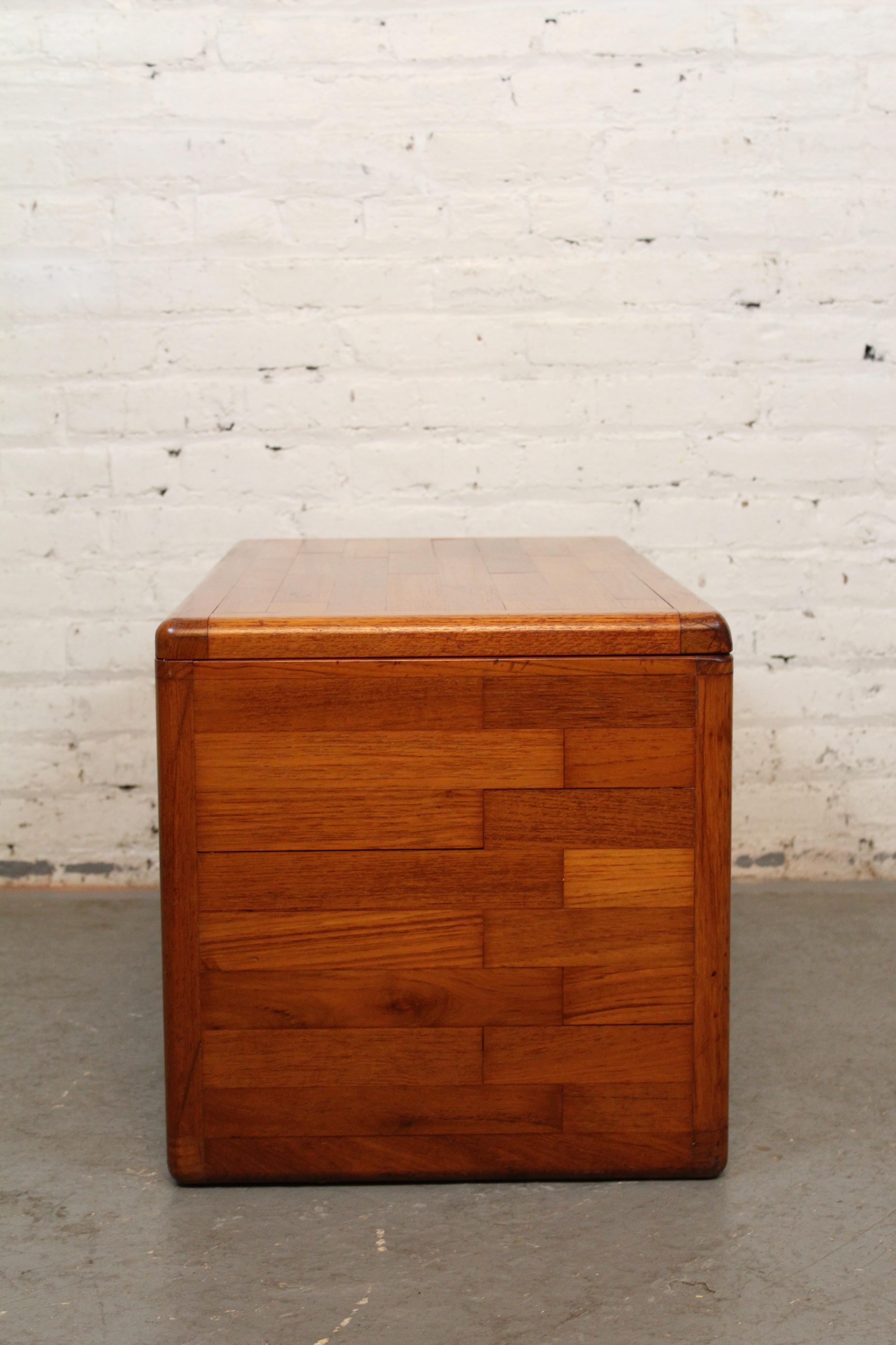 Mid-Century Vintage Butcher Block Hope Chest 4