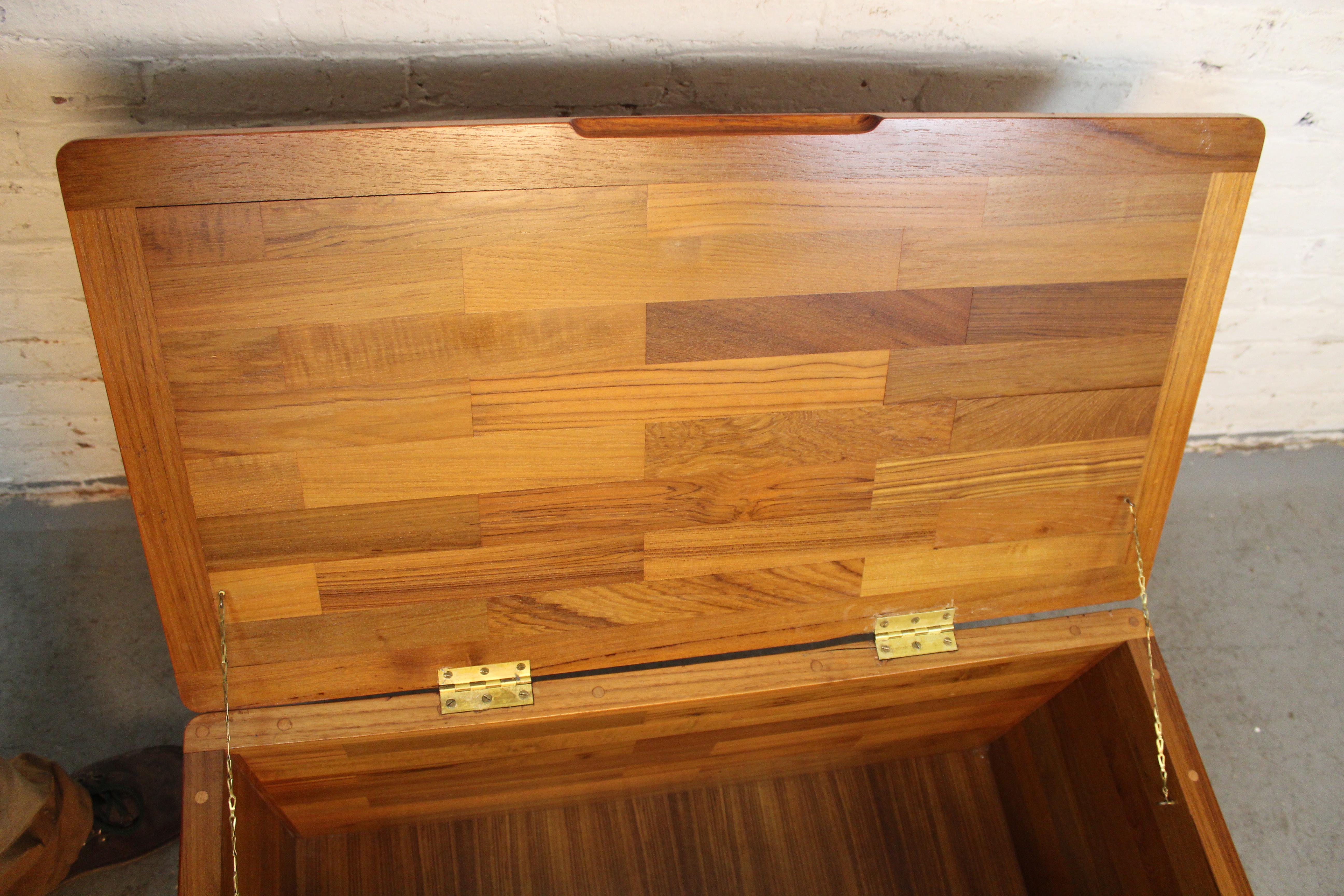 20th Century Mid-Century Vintage Butcher Block Hope Chest