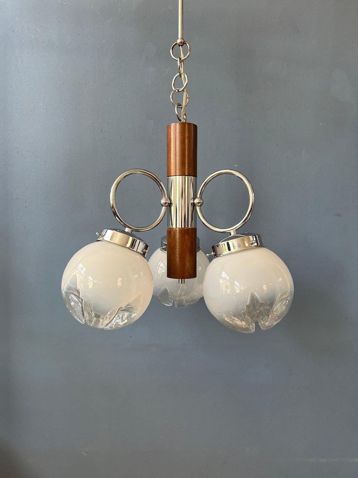 Mid Century Vintage Ceiling Lamp by Mazzega Murano, 1970s In Excellent Condition For Sale In ROTTERDAM, ZH