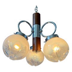 Lámpara de techo Mid Century Vintage de Mazzega Murano, años 70