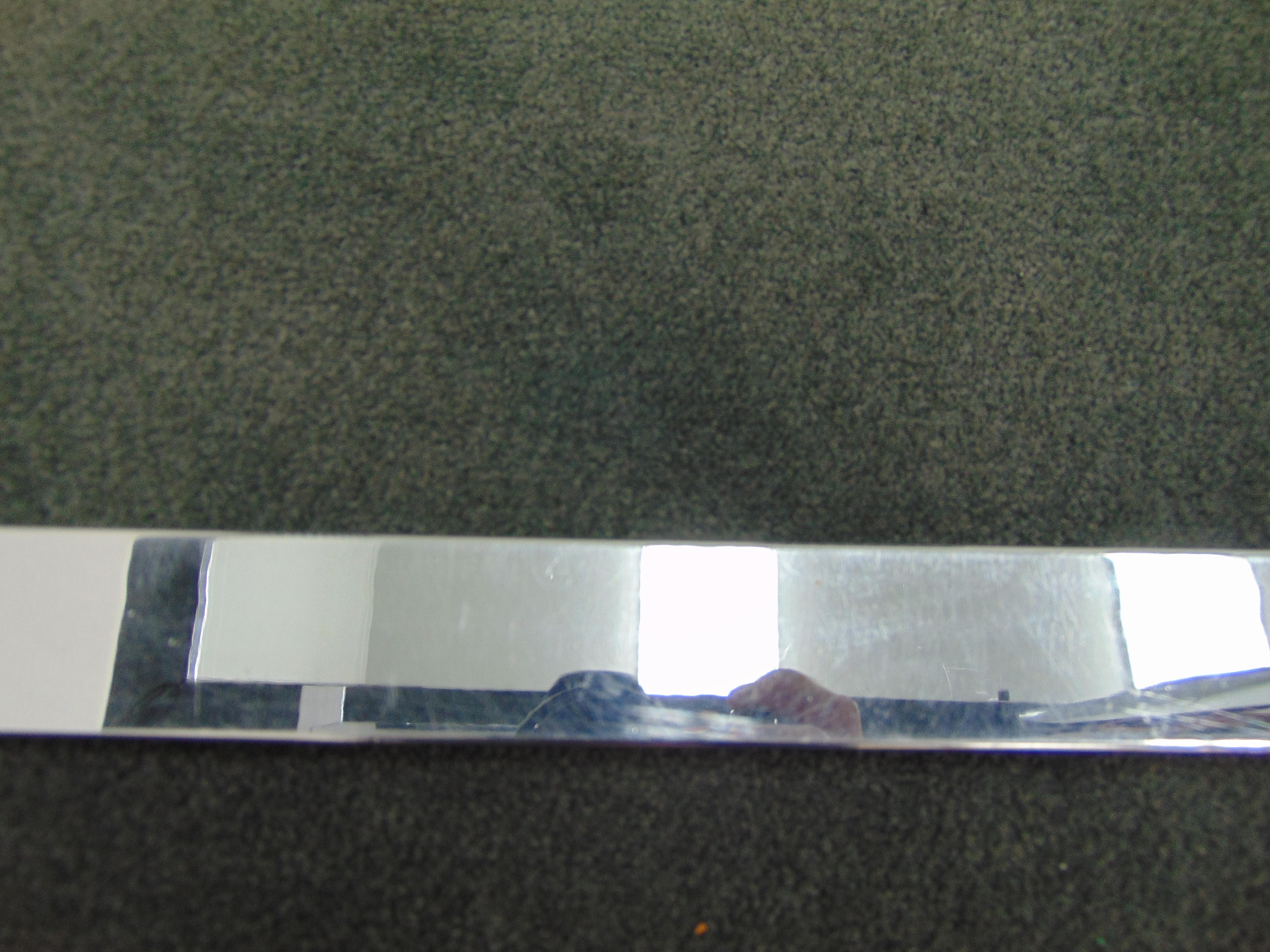 Midcentury Vintage Chrome and Glass Large Square Coffee Table For Sale 3