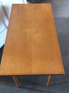Midcentury Vintage Coffee Table With Acrylic Top