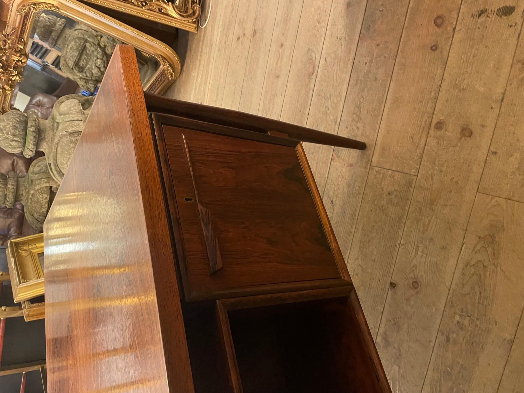 Mid Century Vintage Danish Rosewood Desk by Arne Vodder 9