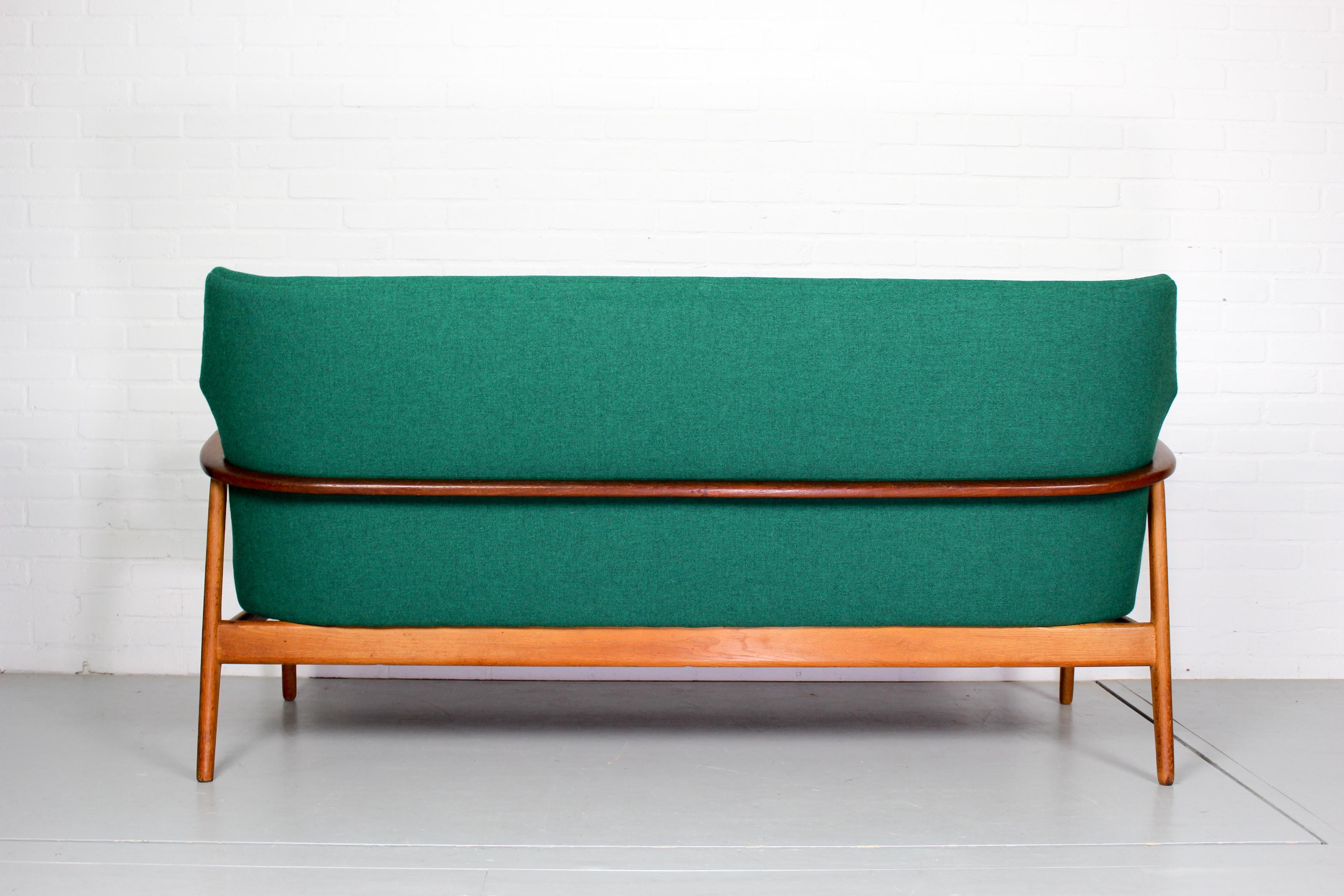 Midcentury Vintage Design Lounge Set Bovenkamp Sofa, Tables & Wingback Chair 4