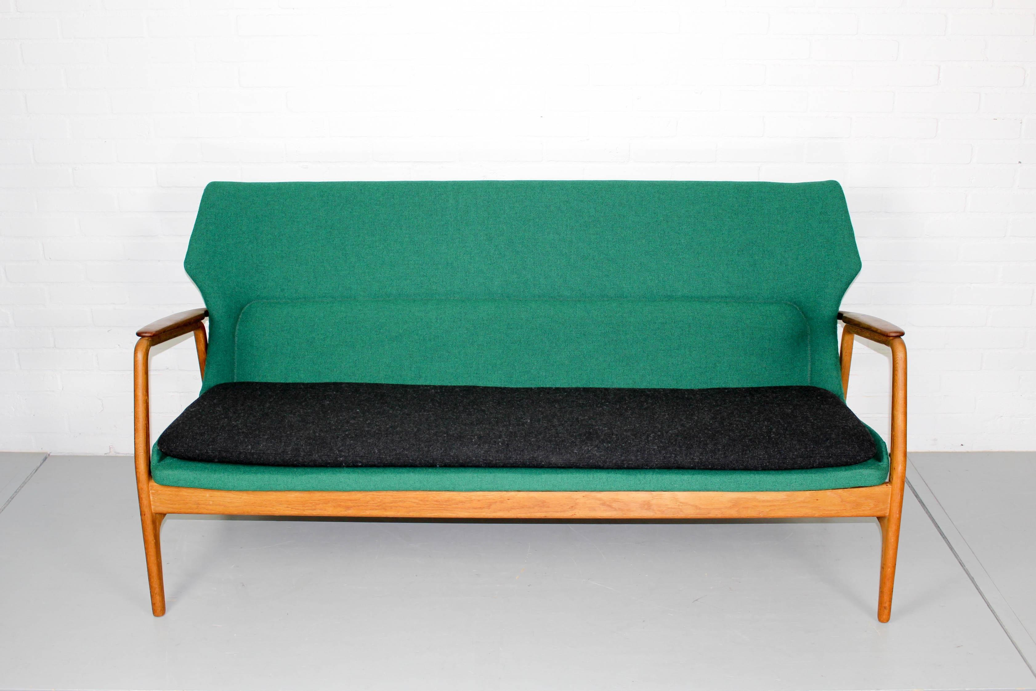 Midcentury Vintage Design Lounge Set Bovenkamp Sofa, Tables & Wingback Chair 6