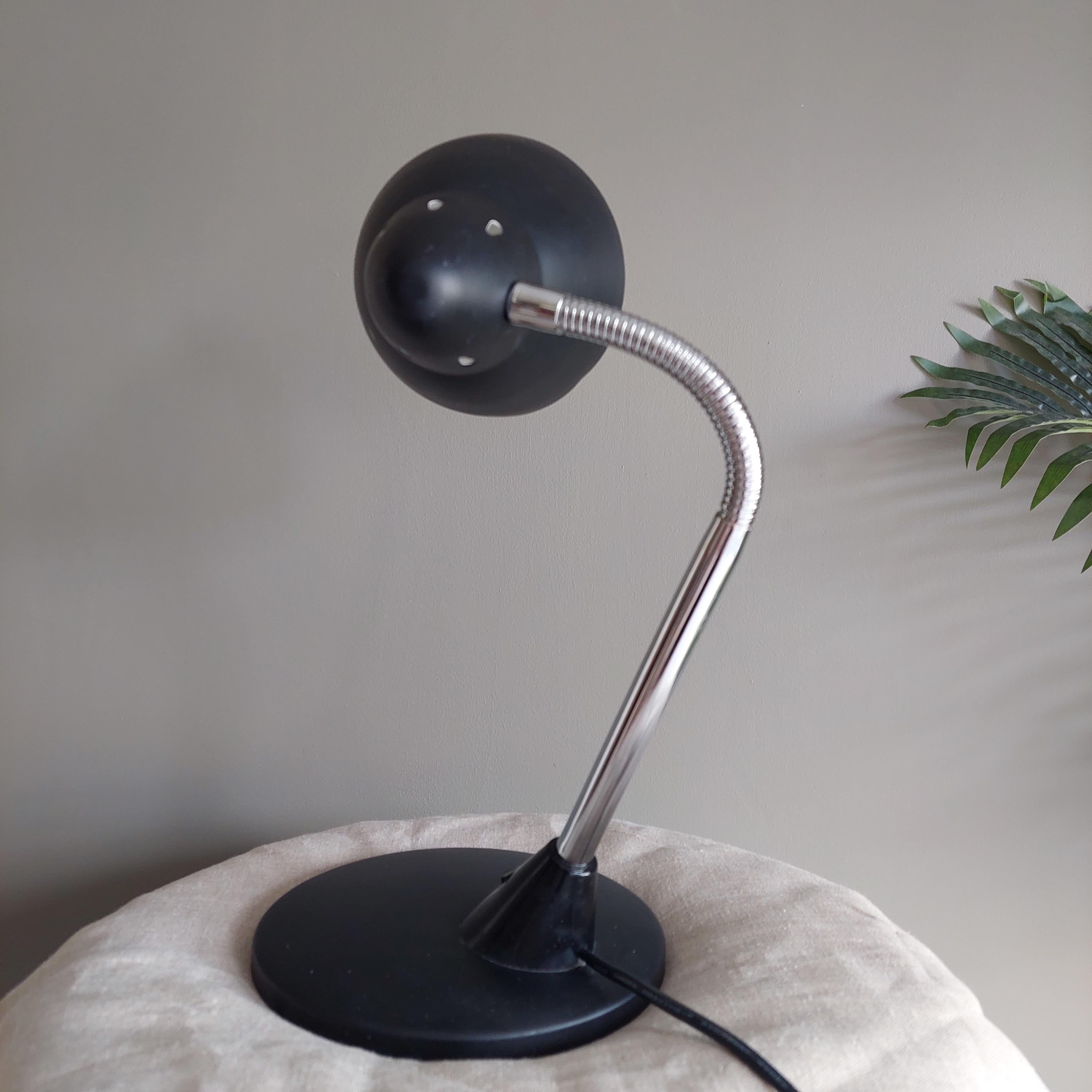 Lampe de bureau Mid Century Vintage à col de cygne ajustable, 70s 80s en vente 3