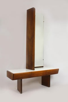 Midcentury Vintage Dressing Table and Mirror Set, 1960s