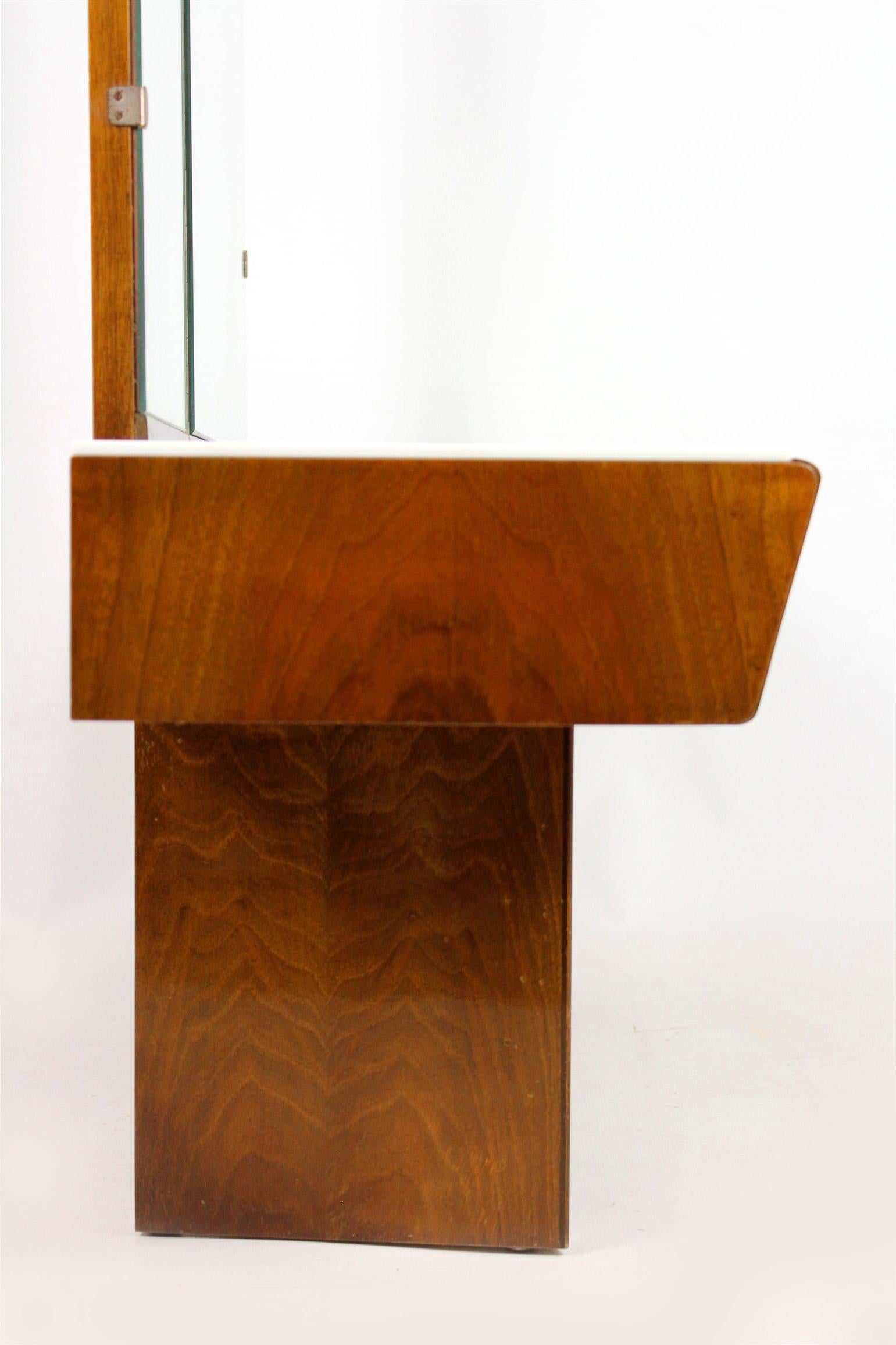 Midcentury Vintage Dressing Table and Mirror Set, 1960s 2