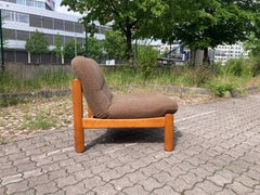 Mid-Century Vintage Easy Chair in Teak-Stained Beech