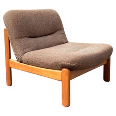 Mid-Century Vintage Easy Chair in Teak-Stained Beech