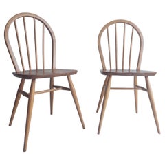 Mid Century Retro Ercol Blonde Dining Chairs Model 400, 1960's Set of 2