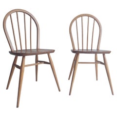 Chaises de salle à manger blondes Ercol modèle 400, années 1960, lot de 2