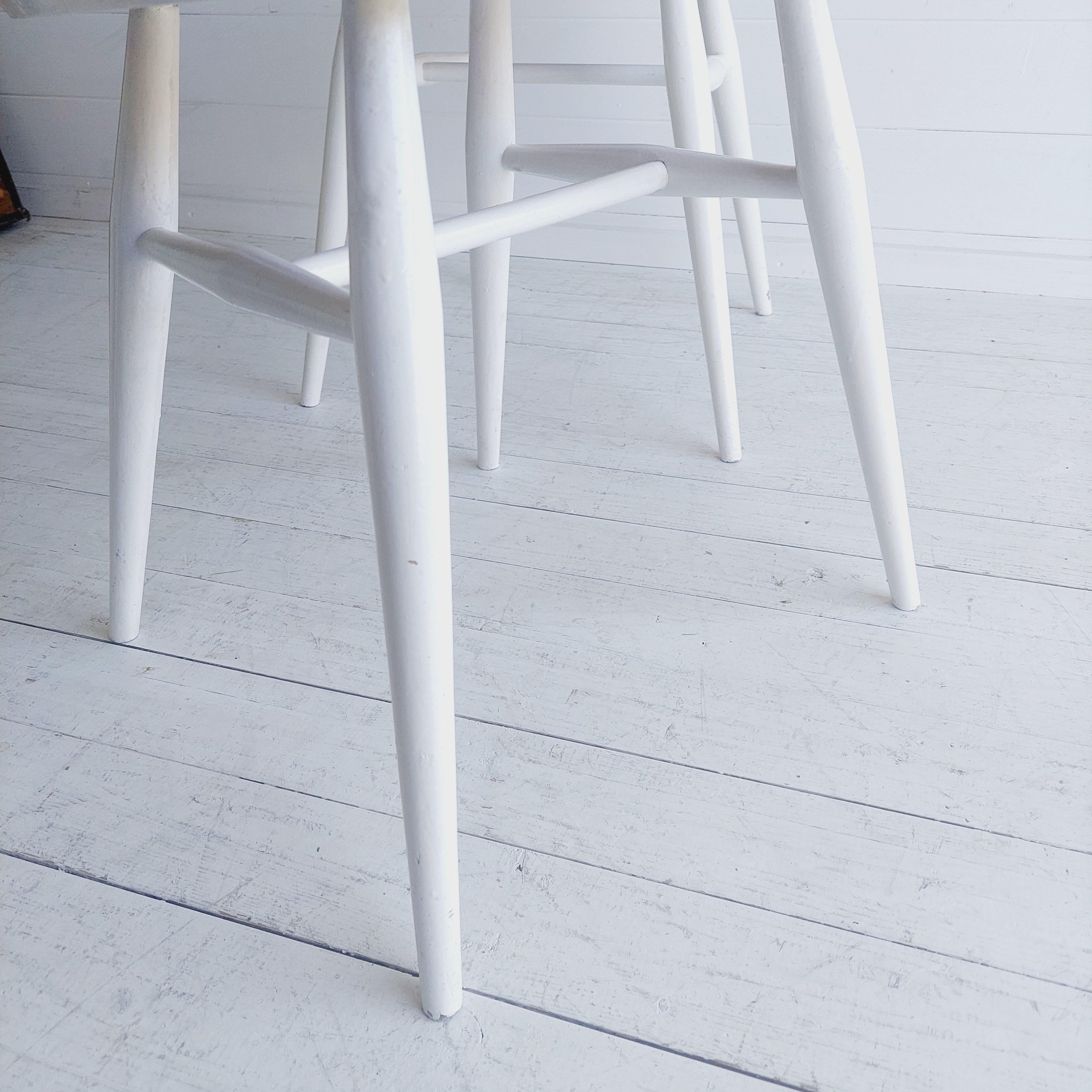 Mid Century Vintage Ercol Hoop Backed Dining Chairs Model 400, 1960's Set Of 2 For Sale 5