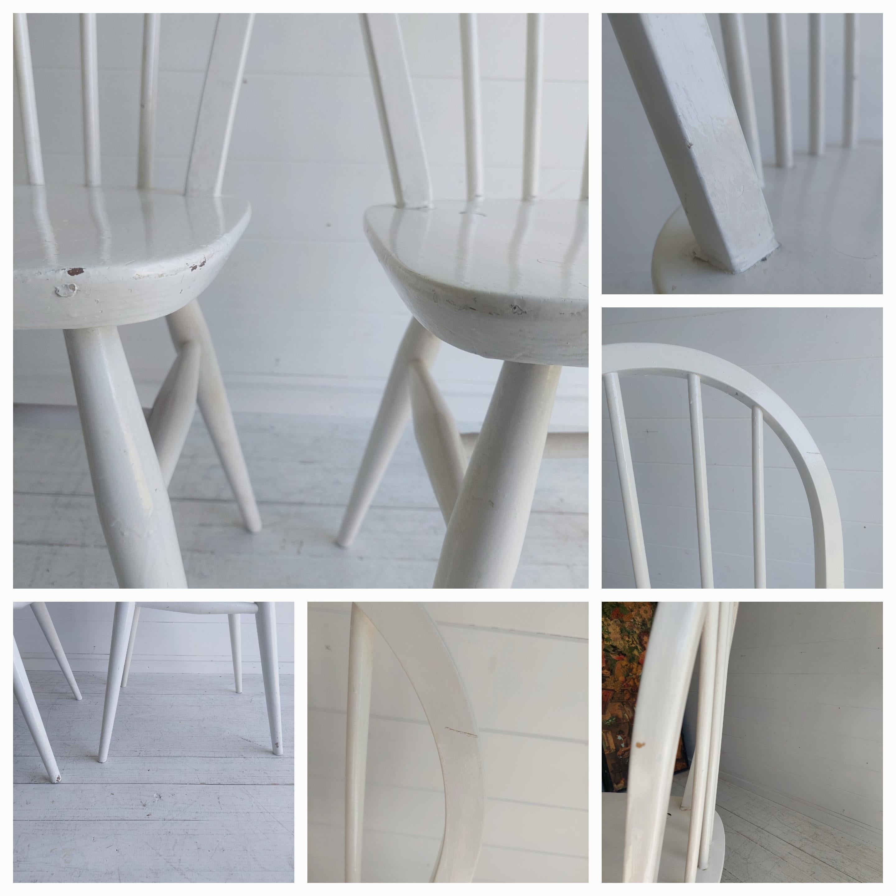 Mid Century Vintage Ercol Hoop Backed Dining Chairs Model 400, 1960's Set Of 2 For Sale 7