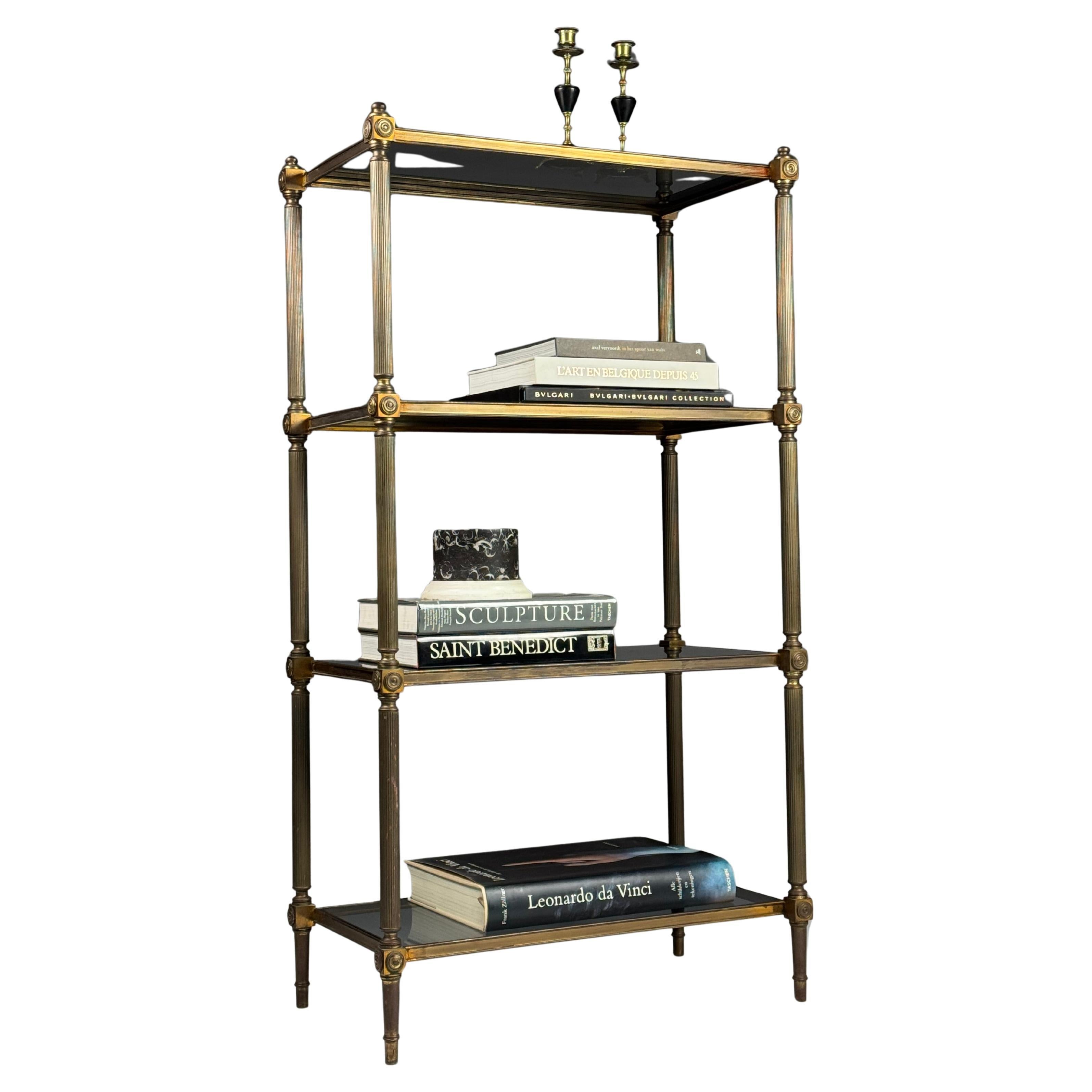 Mid-century vintage étagère bookcase For Sale
