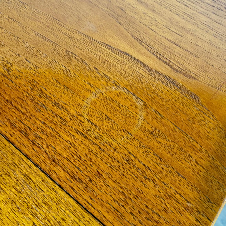 Midcentury Vintage Extending Teak Dining Table, 1960s For Sale at 1stDibs