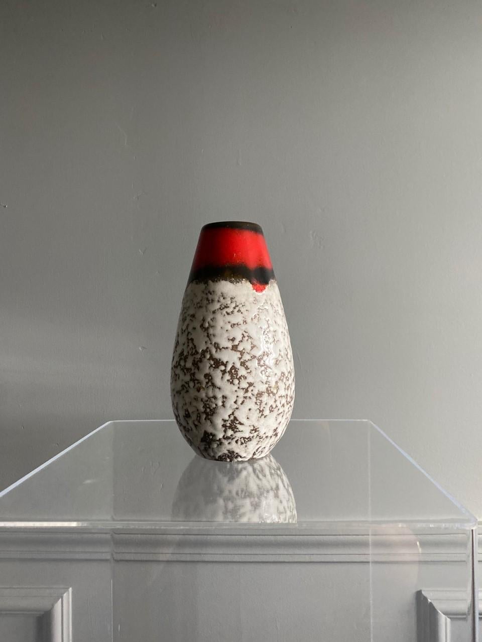 Midcentury Vintage Fat Lava Vase by Scheurich Keramik 2