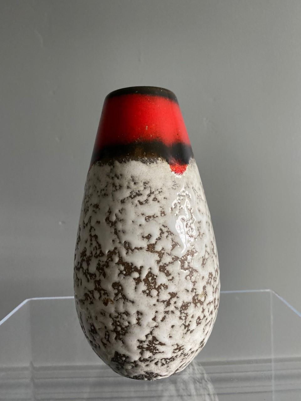 Midcentury Vintage Fat Lava Vase by Scheurich Keramik 3