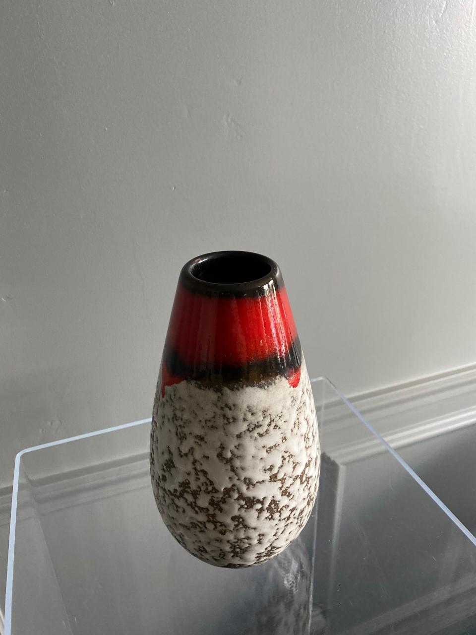 Midcentury Vintage Fat Lava Vase by Scheurich Keramik 4